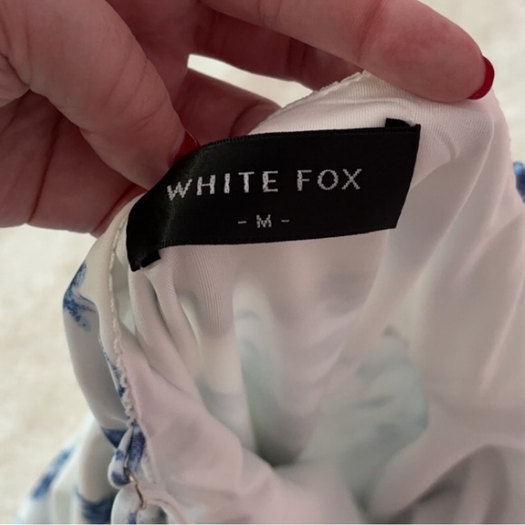 NWOT White Fox Boutique Floral & Lace Asymmetric Dress - Picture 11 of 11